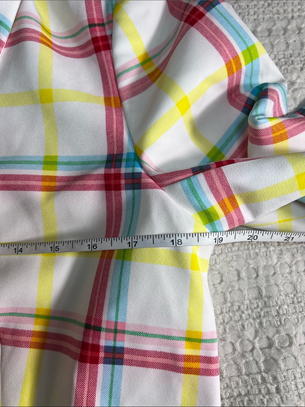 New York & company Colorful Plaid Double-Breasted Women's Blazer size M - Picture 3 of 9